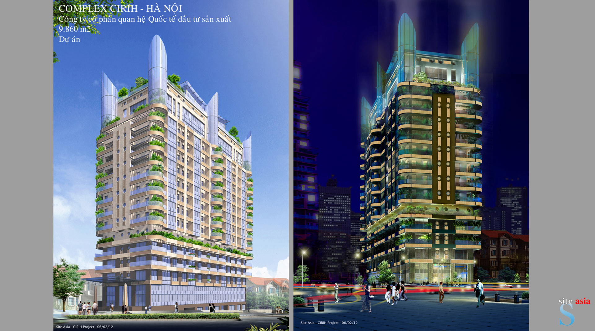 Tổ hợp công trình văn phòng, dịch vụ và căn hộ cao cấp cho thuê CIRIH, Hà Nội