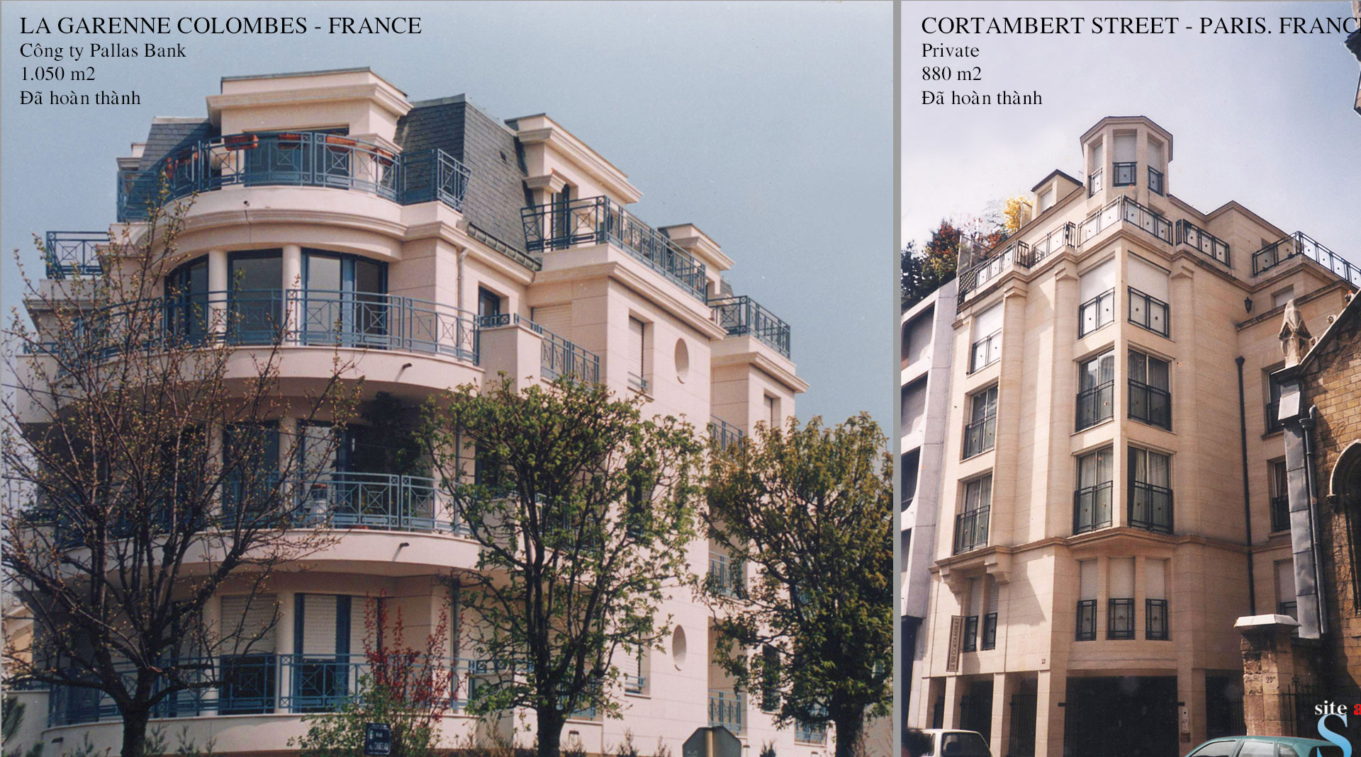 La Garenne Colombes & Cortambert  street,  Paris - France